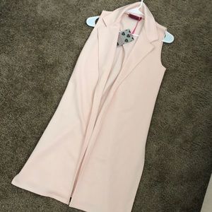 BLUSH SLEEVELESS DUSTER